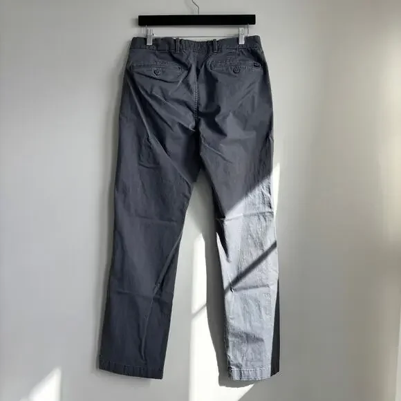 Abercrombie Men's Chino Pants Straight Stretch Trouser Casual Gray 31 x 32 - Picture 3 of 9